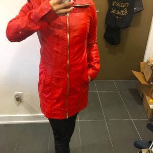 Danier-Red Leather Jacket